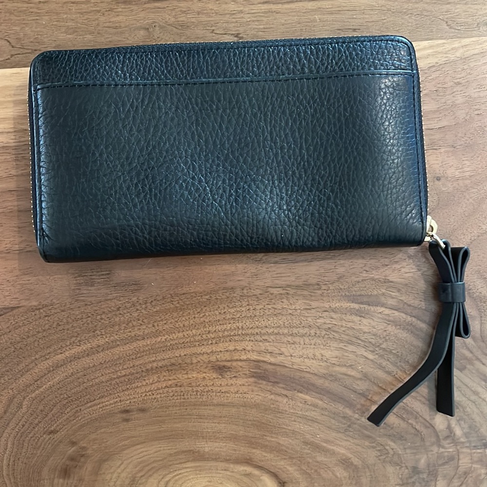 Kate spade black leather cobble hill Lacey zip around wallet - Picture 3 of 9